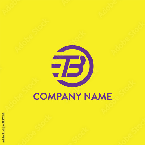 letters bt text logo design vector