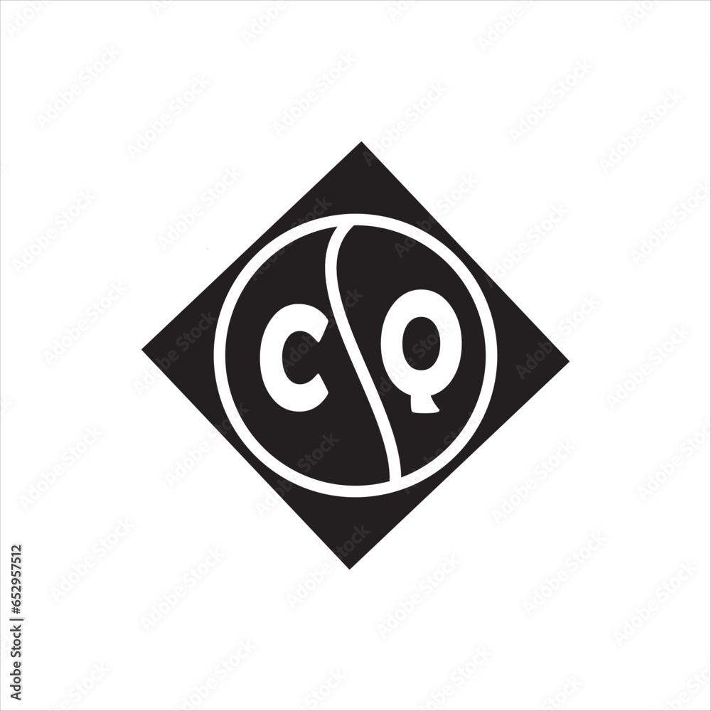 custom made wallpaper toronto digitalCQ letter logo design on white background. CQ creative initials letter logo concept. CQ letter design.