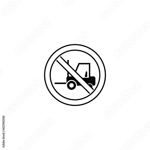 Free Download No forklift icon isolated on transparent background - GFXLoad