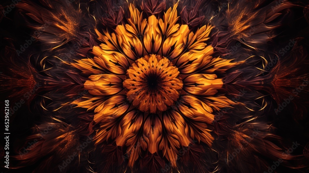 A close up of a flower on a black background A close up of a flower on a black background