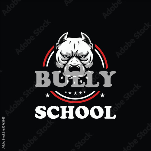 bulldog logo design vector