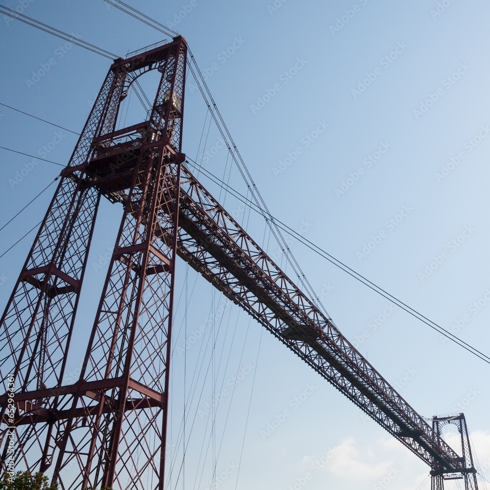 Vizcaya bridge between Portugalete and Las Arenas, Spain