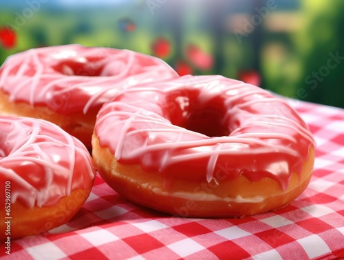 donuts with icing sugar © faiz