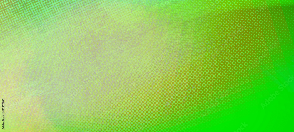 Green widescreen background with copy space for text or image, usable for social media, story, banner, poster, Ads, events, party, celebration, and various design works