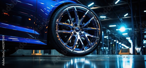 Lots of car wheels with tires at car service  © Photo And Art Panda