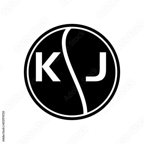 KJ letter logo design.KJ creative initial KJ letter logo design. KJ creative initials letter logo concept.