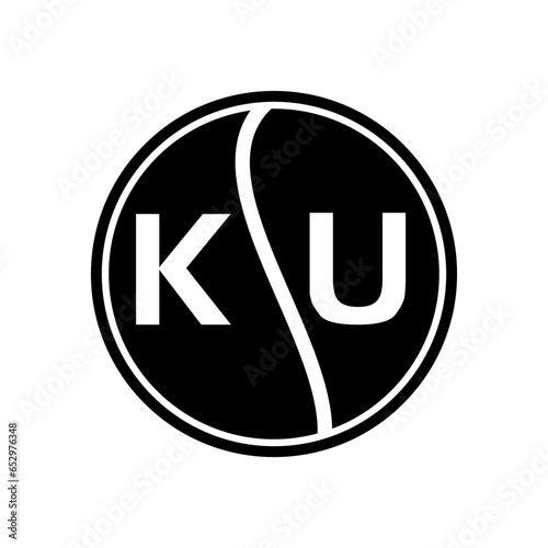 KU letter logo design.KU creative initial KU letter logo design. KU creative initials letter logo concept.