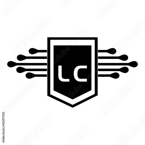 LC letter logo design.LC creative initial LC letter logo design. LC creative initials letter logo concept.