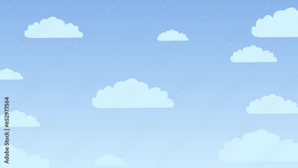 animation of clouds in the sky, animated sky