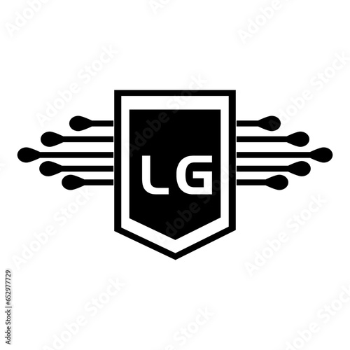 LG letter logo design.LG creative initial LG letter logo design. LG creative initials letter logo concept.