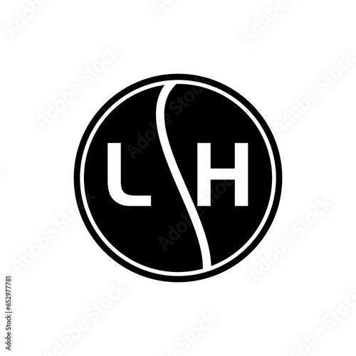 LH letter logo design.LH creative initial LH letter logo design. LH creative initials letter logo concept.