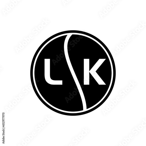 LK letter logo design.LK creative initial LK letter logo design. LK creative initials letter logo concept.