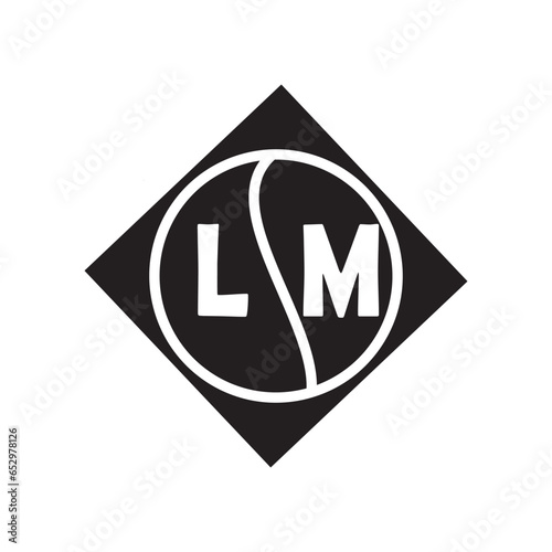 LM letter logo design.LM creative initial LM letter logo design. LM creative initials letter logo concept.