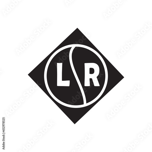 LR letter logo design.LR creative initial LR letter logo design. LR creative initials letter logo concept.