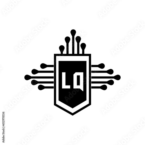 LQ letter logo design.LQ creative initial LQ letter logo design. LQ creative initials letter logo concept.
