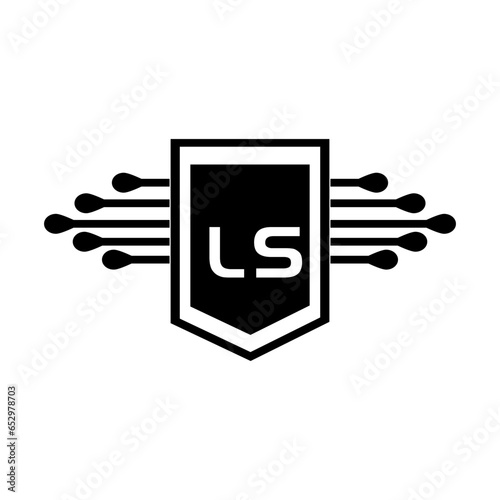LS letter logo design.LS creative initial LS letter logo design. LS creative initials letter logo concept.