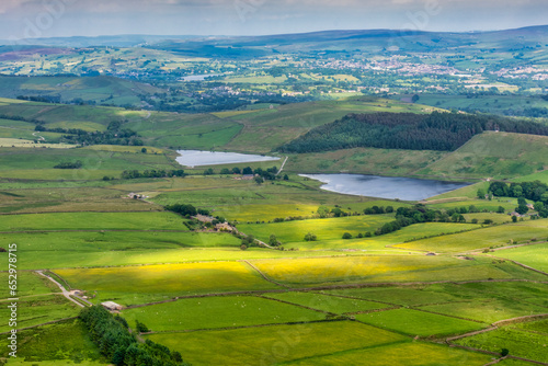 Pendle Hill, Lancashire - View from the top. photo