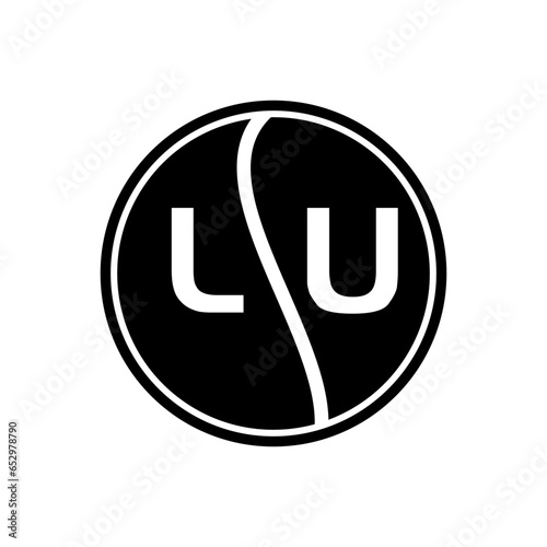 LU letter logo design.LU creative initial LU letter logo design. LU creative initials letter logo concept