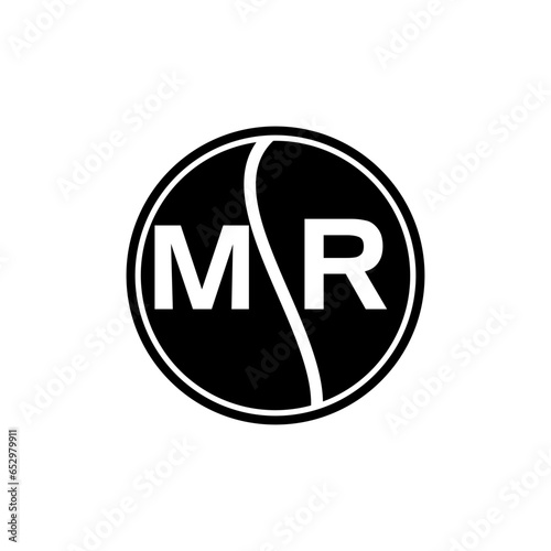 MR letter logo design.MR creative initial MR letter logo design. MR creative initials letter logo concept.

