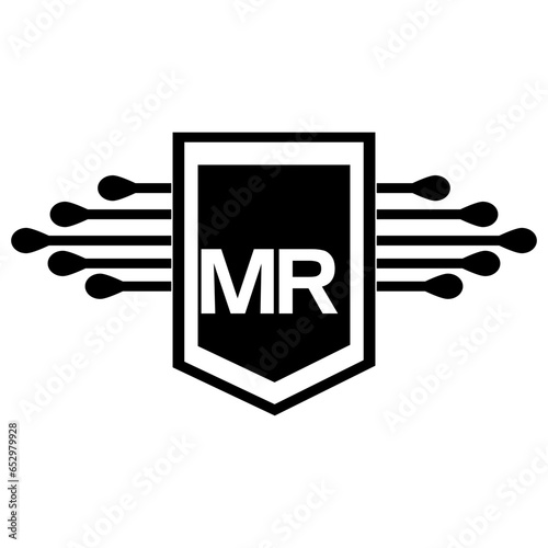 MR letter logo design.MR creative initial MR letter logo design. MR creative initials letter logo concept.
