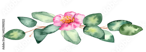 Panel kuchenny z motywem Namalowany kwiatek dekoracyjny