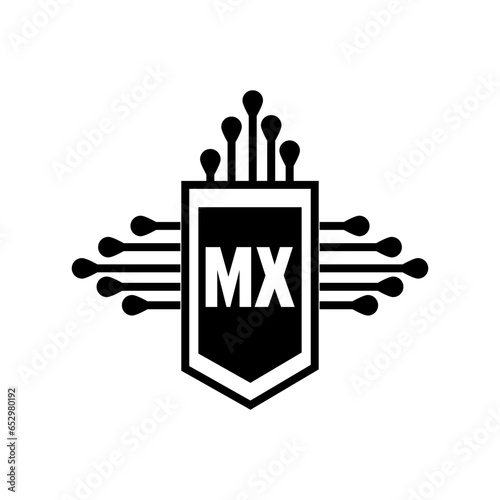 MX letter logo design.MX creative initial MX letter logo design. MX creative initials letter logo concept.
