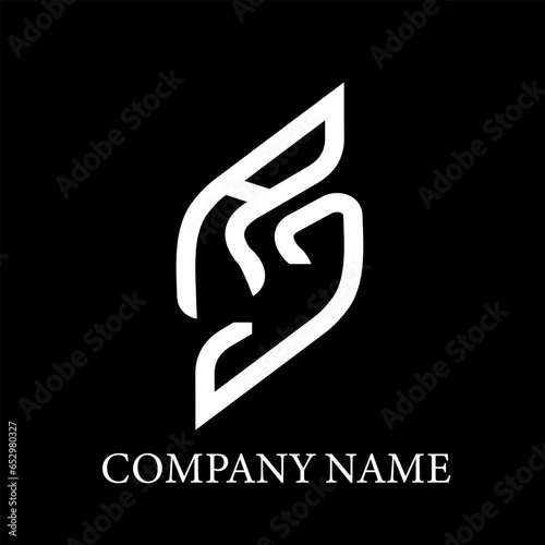 AJ letter logo design on black background. AJ creative initials letter logo concept. AJ letter design. 