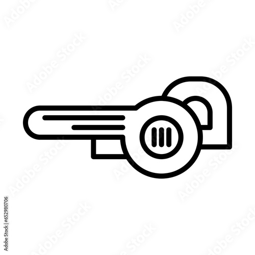 leaf blower icon in line style