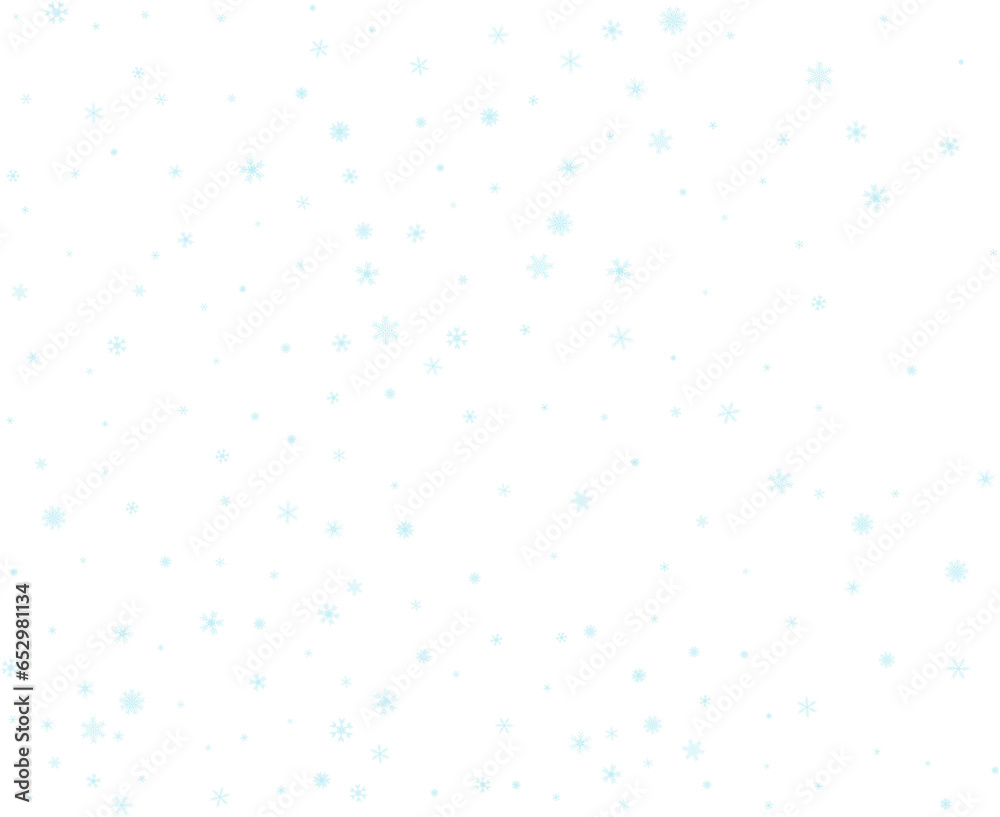 Many blue snowflakes New Year confetti. Many blue snowflakes New Year confetti.
