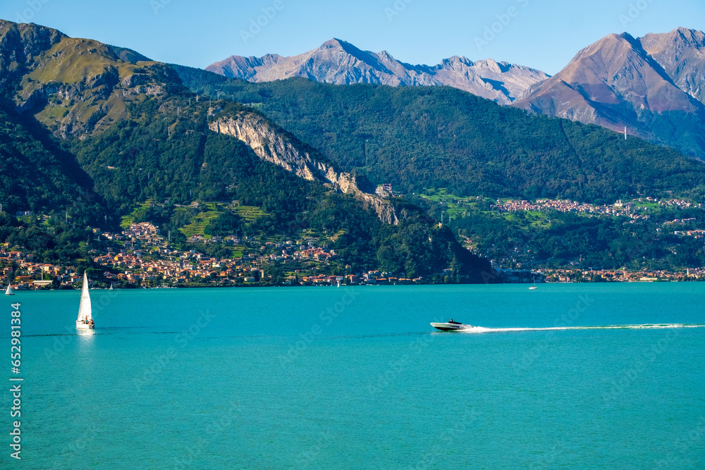 Summer life in lake Como Italy