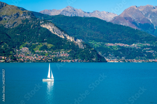 Summer life in lake Como Italy