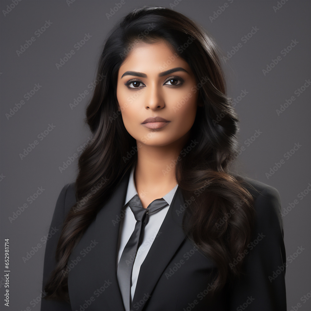 portrait of a business woman isolated on gray background portrait of a business woman isolated on gray background