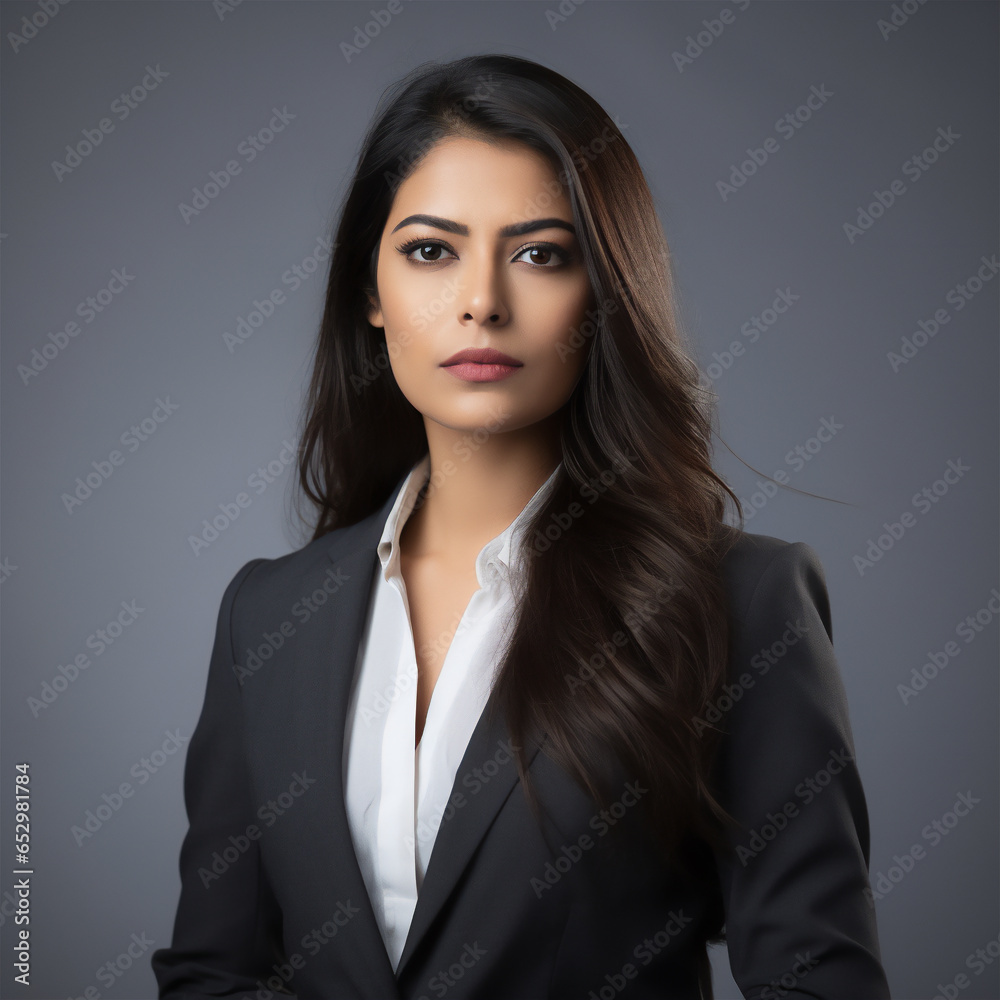 portrait of a business woman isolated on gray background portrait of a business woman isolated on gray background