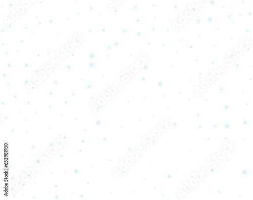 Simple geometric blue snowflakes for background.