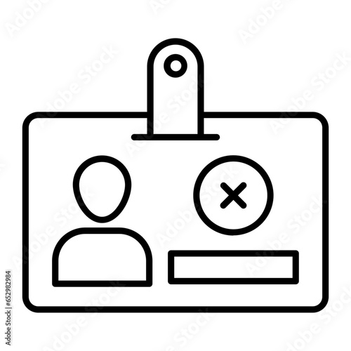 Fake Identity Outline Icon