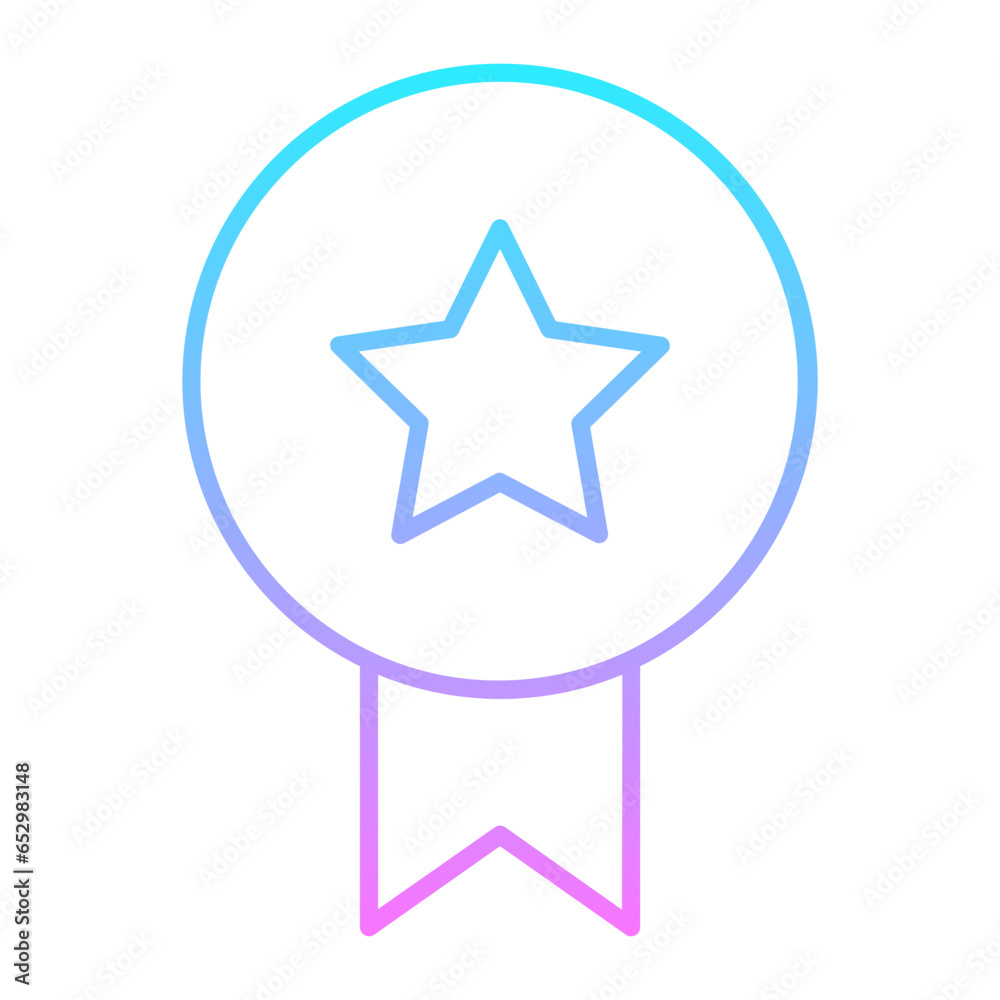 Ribbon Gradient Icon Ribbon Gradient Icon