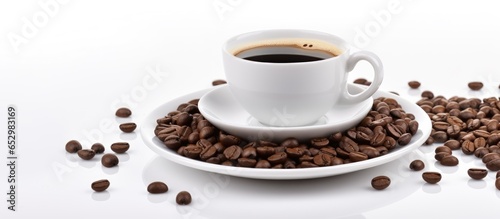 White background coffee espresso