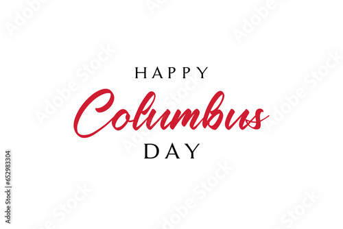 Happy Columbus Day Greeting Card for advertising, poster, banner, template with American flag. Columbus day wallpaper.
