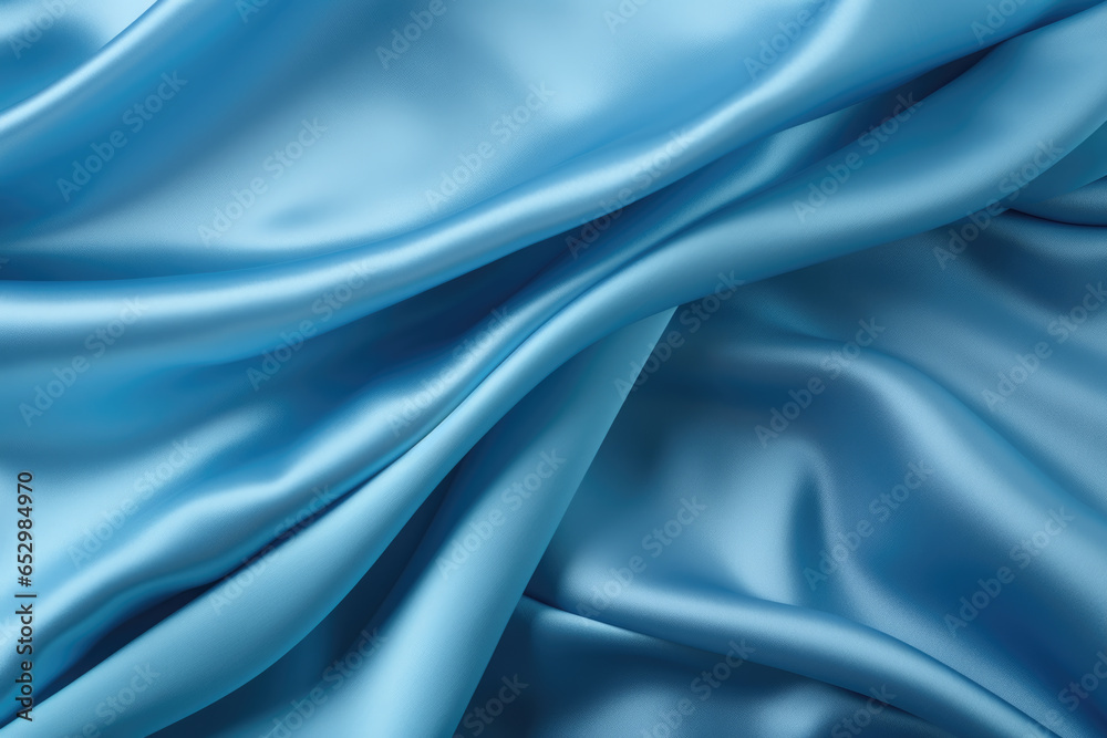 blue satin, silk fabric texture background