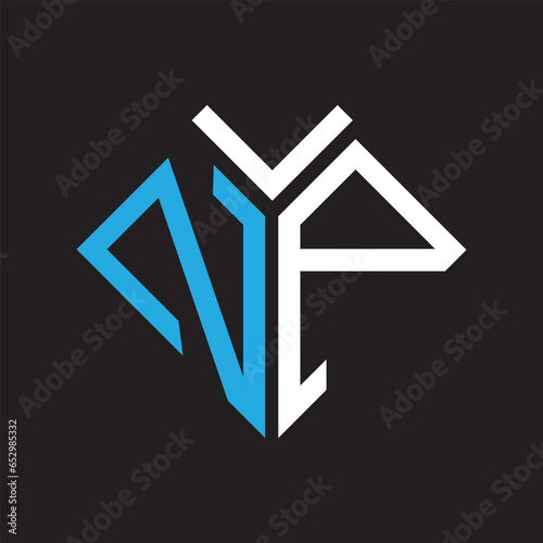 NP letter logo design. NP creative initials letter logo concept. NP letter design.
