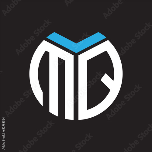 MQ letter logo design.MQ creative initial MQ letter logo design. MQ creative initials letter logo concept.
