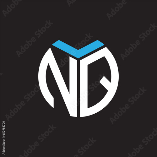 NQ letter logo design.NQ creative initial NQ letter logo design. NQ creative initials letter logo concept.
