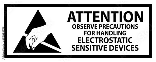 Anti-Static Labels: Attention Observe Precautions for Handling