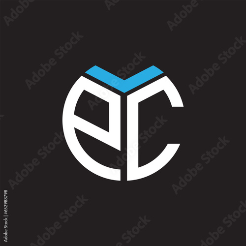 EC letter logo design.EC creative initial EC letter logo design. EC creative initials letter logo concept.
