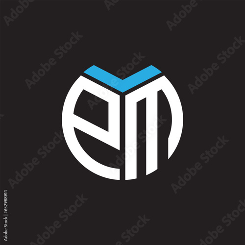EM letter logo design.EM creative initial EM letter logo design. EM creative initials letter logo concept.
