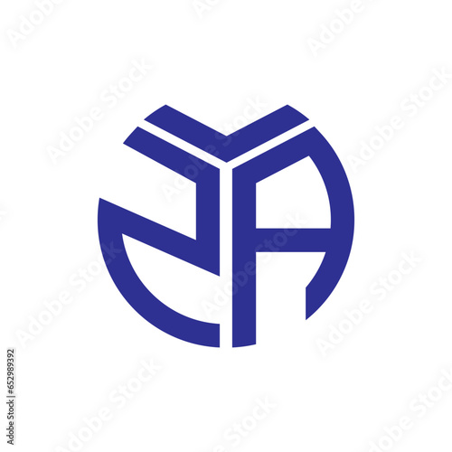 ZA letter logo design.ZA creative initial ZA letter logo design. ZA creative initials letter logo concept.
