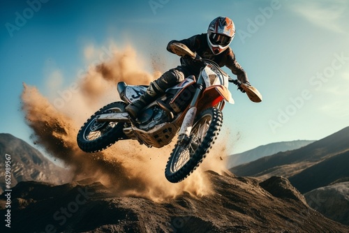 Adrenaline fueled moto freestyle, defying gravity with daring stunts and breathtaking maneuvers