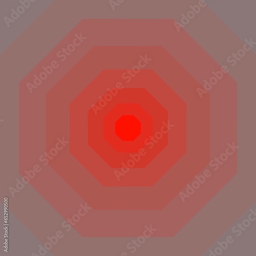 Red octagon background with decreasing saturation