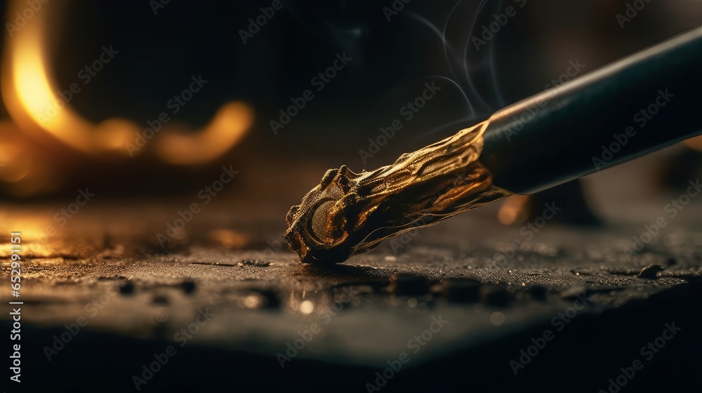 Naklejka premium Dazzling Macro Moments: Exploring the Intricate World of Metal, Water, and Glass in Closeup Photography, generative AI