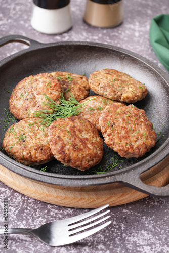 Homemade fried meat cutlets...